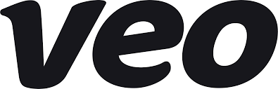 The word "veo" is displayed prominently in bold black letters against a plain background.