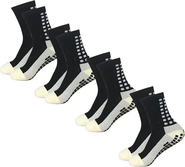 Yufree Grip Soccer Socks – Anti-Slip Athletic Socks for Football, Basketball & Sports (4 Pairs) - Image 16