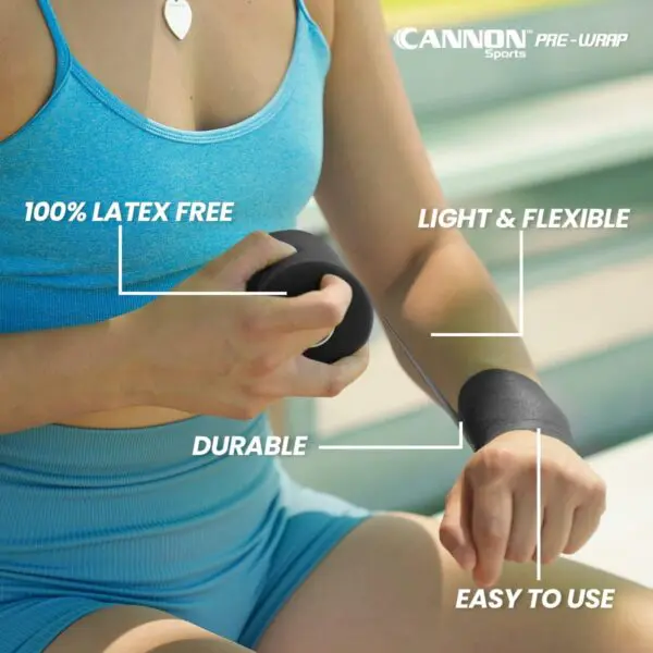 Cannon Sports Pre-Wrap – 8-Pack (30 Yards Each) | Athletic Tape Underwrap for Skin Protection, Bandage Securing & Hair Control | Assorted Colors - Image 2