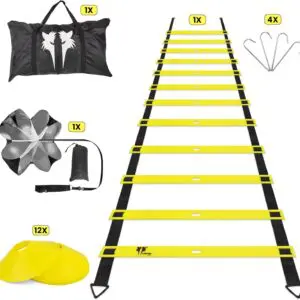 20ft Sports Agility Ladder for Men, Women, and Kids – Speed & Agility Training Equipment for Soccer, Football, Tennis, and More