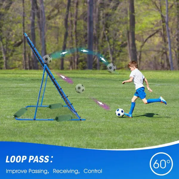 Winthai Soccer Rebounder Net – Adjustable Angle Soccer Training Tool for Passing, Control & Precision, Quick Setup for Kids, Teens & Adults - Image 2