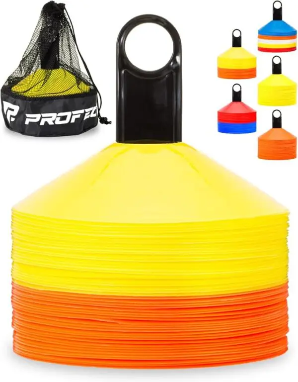 Pro Disc Cones (Set of 50) – Agility Soccer Cones with Carry Bag & Training Guide - Image 11