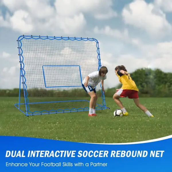 Winthai Soccer Rebounder Net – Adjustable Angle Soccer Training Tool for Passing, Control & Precision, Quick Setup for Kids, Teens & Adults - Image 9