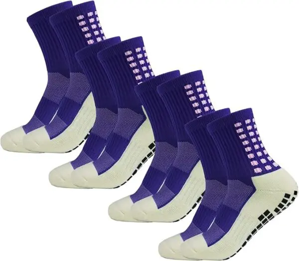 Yufree Grip Soccer Socks – Anti-Slip Athletic Socks for Football, Basketball & Sports (4 Pairs) - Image 15