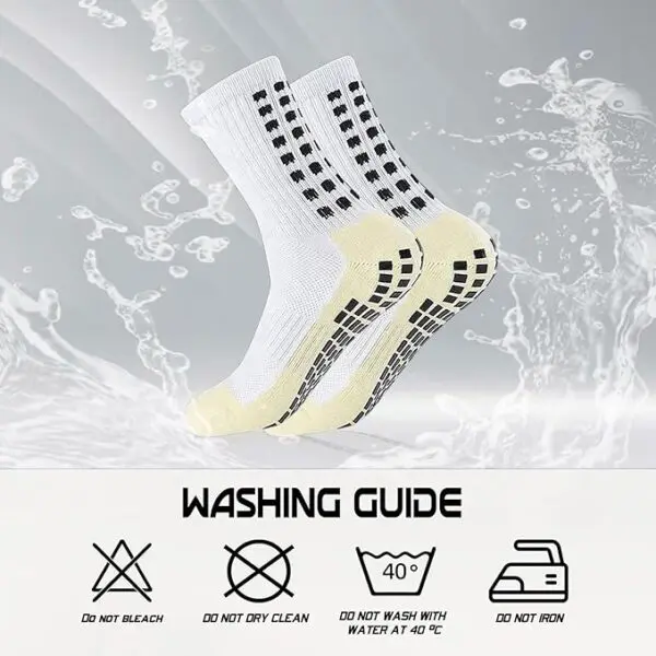 Yufree Grip Soccer Socks – Anti-Slip Athletic Socks for Football, Basketball & Sports (4 Pairs) - Image 3