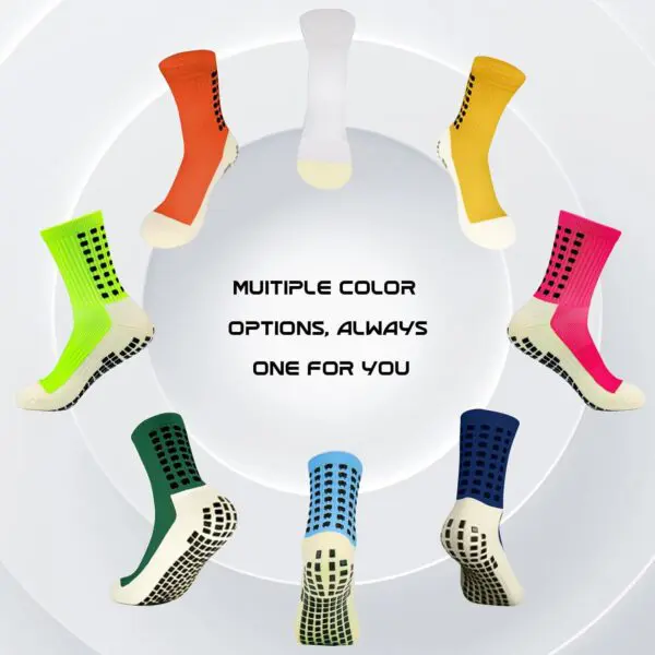 Yufree Grip Soccer Socks – Anti-Slip Athletic Socks for Football, Basketball & Sports (4 Pairs) - Image 4