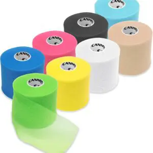 Cannon Sports Pre-Wrap – 8-Pack (30 Yards Each) | Athletic Tape Underwrap for Skin Protection, Bandage Securing & Hair Control | Assorted Colors