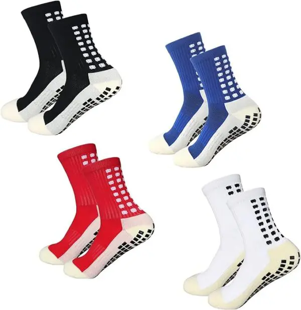 Yufree Grip Soccer Socks – Anti-Slip Athletic Socks for Football, Basketball & Sports (4 Pairs) - Image 8