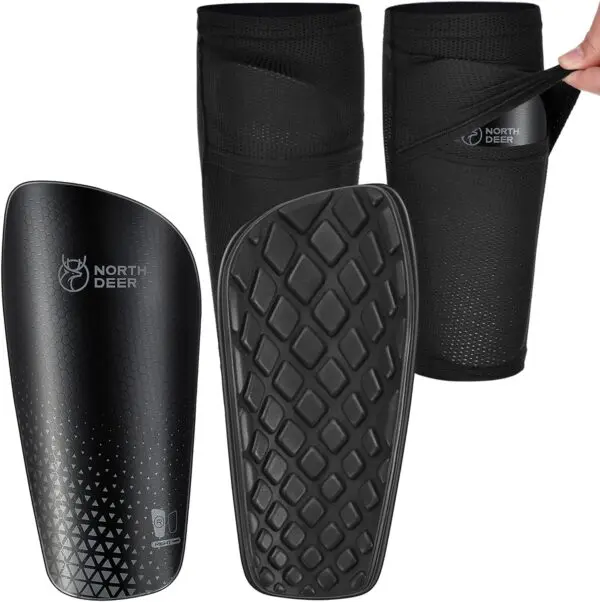 Northdeer Soccer Shin Guards for Kids & Adults – Secure Fit, Breathable Design & Reliable Protection