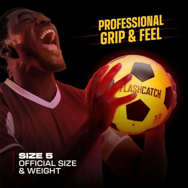 Light-Up Soccer Ball – Glow in the Dark Size 5 | Cool Gifts for Kids & Teens (Ages 8-15+) - Image 6