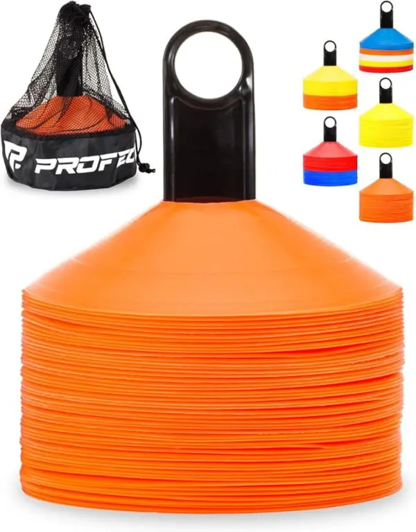 Pro Disc Cones (Set of 50) – Agility Soccer Cones with Carry Bag & Training Guide - Image 10