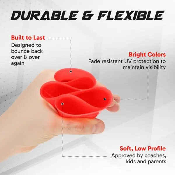Pro Disc Cones (Set of 50) – Agility Soccer Cones with Carry Bag & Training Guide - Image 2