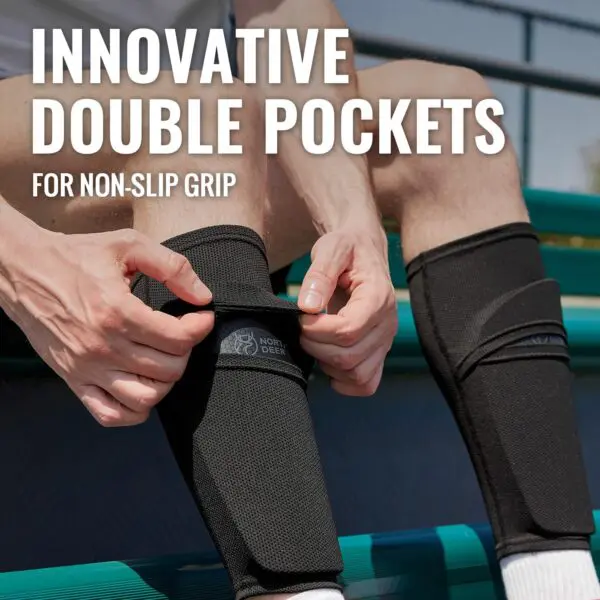 Northdeer Soccer Shin Guards for Kids & Adults – Secure Fit, Breathable Design & Reliable Protection - Image 6
