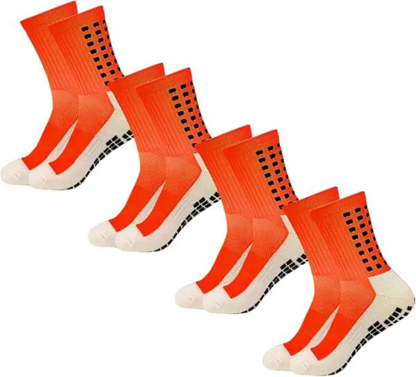 Yufree Grip Soccer Socks – Anti-Slip Athletic Socks for Football, Basketball & Sports (4 Pairs) - Image 11