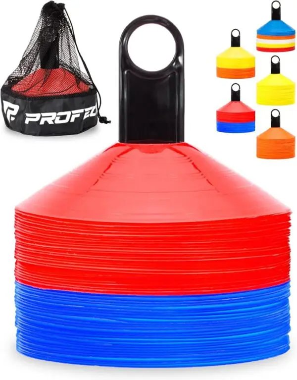Pro Disc Cones (Set of 50) – Agility Soccer Cones with Carry Bag & Training Guide - Image 9