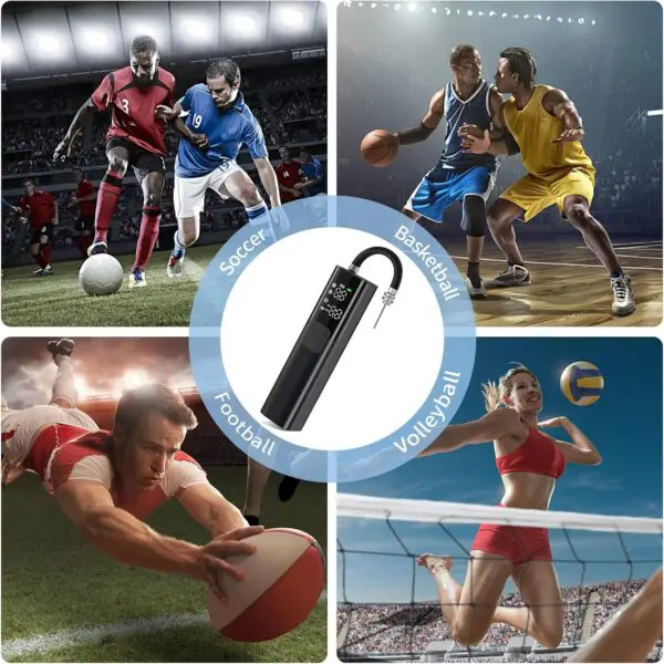 Pumteck MY01 Electric Ball Pump – Automatic Inflation & Deflation with Accurate Pressure Gauge, 4 Preset Modes, and High-Speed Inflation (Max 15 PSI) for Basketball, Soccer, Football & Volleyball - Image 5