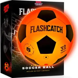 Light-Up Soccer Ball – Glow in the Dark Size 5 | Cool Gifts for Kids & Teens (Ages 8-15+)