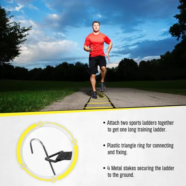 20ft Sports Agility Ladder for Men, Women, and Kids – Speed & Agility Training Equipment for Soccer, Football, Tennis, and More - Image 4