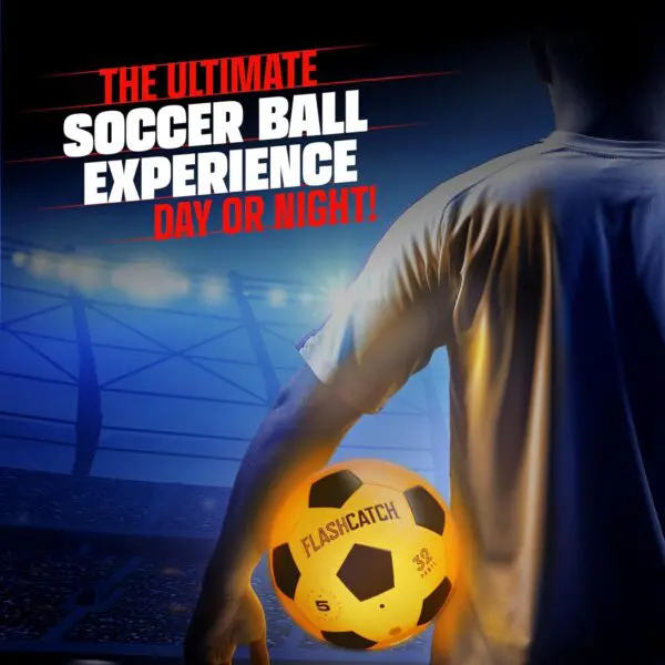 Light-Up Soccer Ball – Glow in the Dark Size 5 | Cool Gifts for Kids & Teens (Ages 8-15+) - Image 9