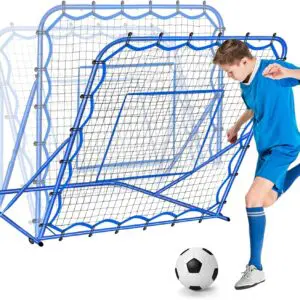 Winthai Soccer Rebounder Net – Adjustable Angle Soccer Training Tool for Passing, Control & Precision, Quick Setup for Kids, Teens & Adults