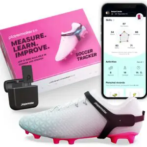 Playermaker 2.0 Smart Soccer Tracker – Cleat-Mounted Performance Monitor with 25+ Training Metrics & 12-Month App Access