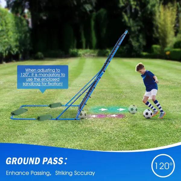 Winthai Soccer Rebounder Net – Adjustable Angle Soccer Training Tool for Passing, Control & Precision, Quick Setup for Kids, Teens & Adults - Image 4