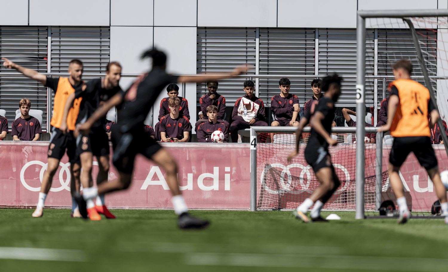 FC Bayern Academy Training on the field