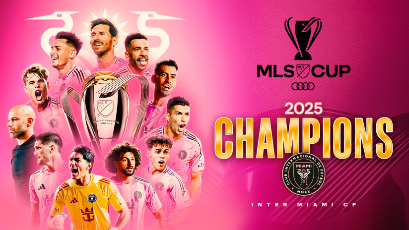 Image of inter miami as 2025 MLS champions