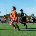 Futedu academy, forward controlling the ball