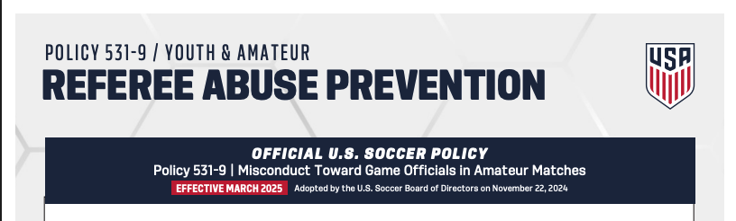 Referee Abuse Policy PDF