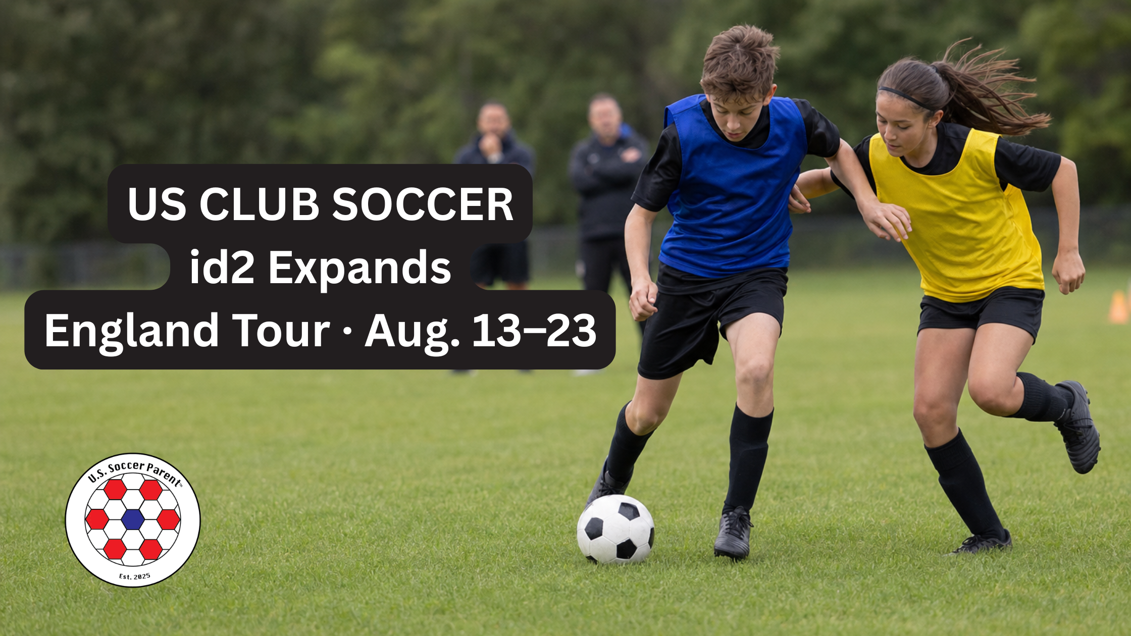 Youth players at an id2 National Selection–style identification camp scrimmage