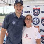 GM of NJ United, Faton together with Founder of US Soccer Parent, Gloria Cid-Stitt