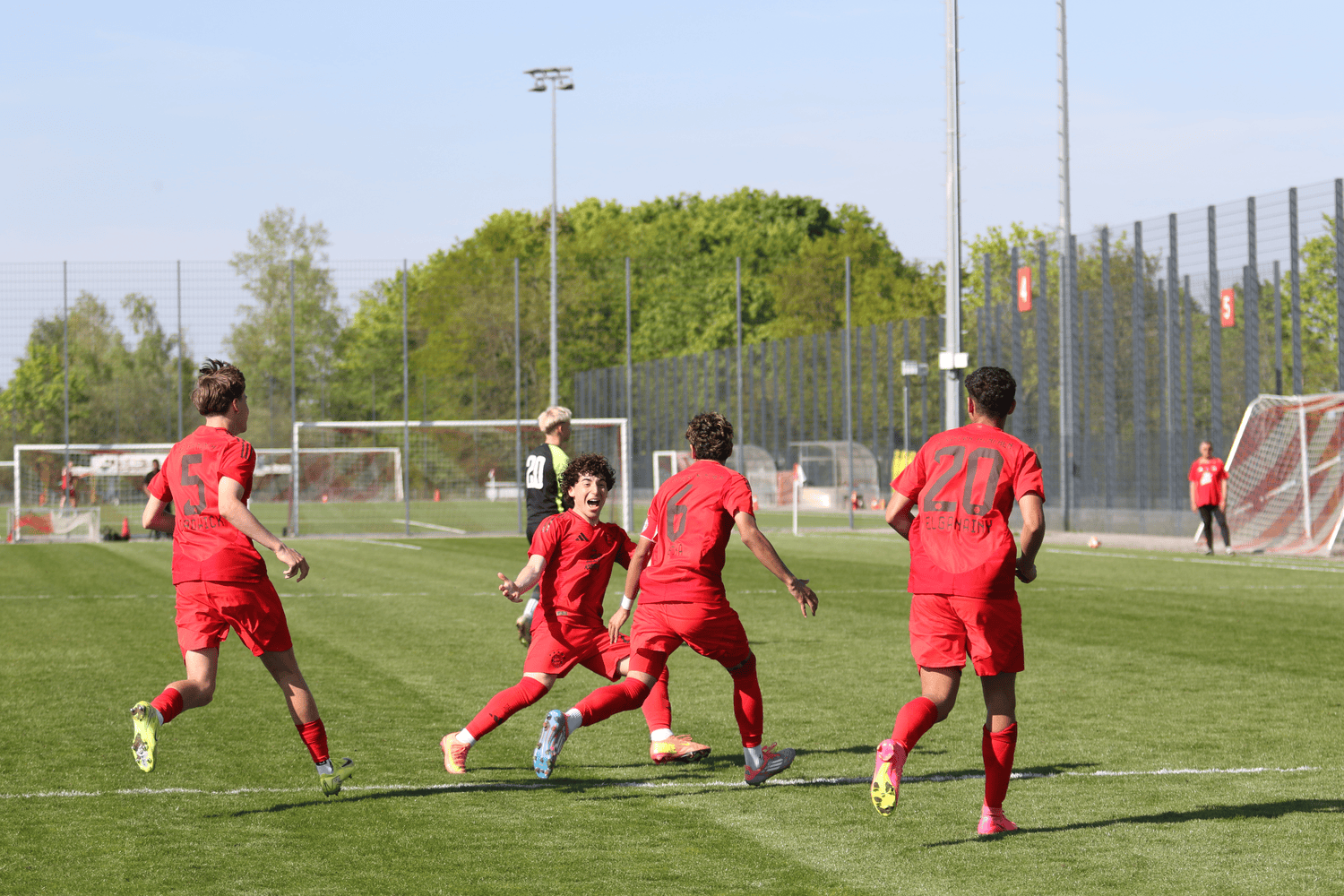 FC Bayern Academy Team on the field