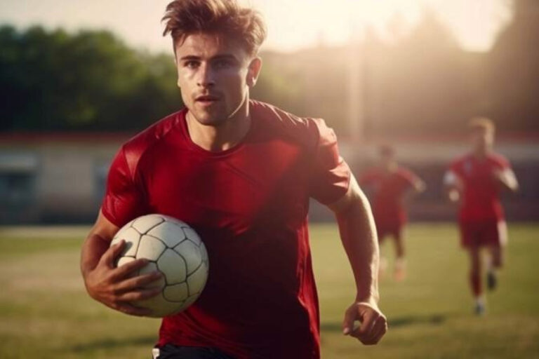 Spielaufnahmen für das US-Fußball-Rekrutierungsprofil eines europäischen Spielers.