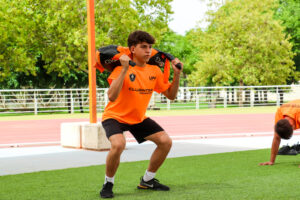 Weight training Valencia summer soccer camp