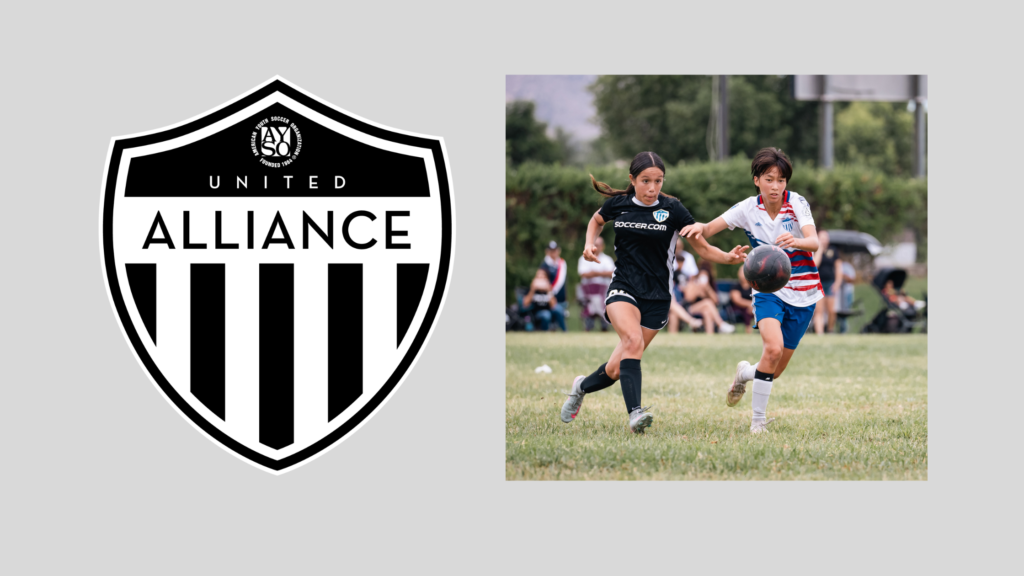 AYSO Alliance logo, Section 1. Players from AYSO Alliance competeing