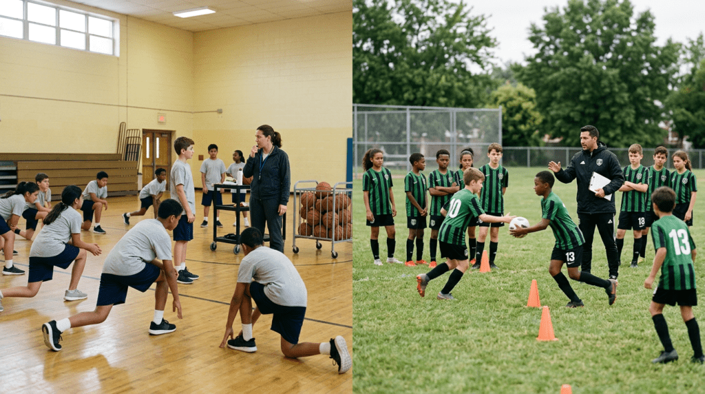 Image depicting the potential implication of Ohio HB 304 bill to replace PE with Club Sport