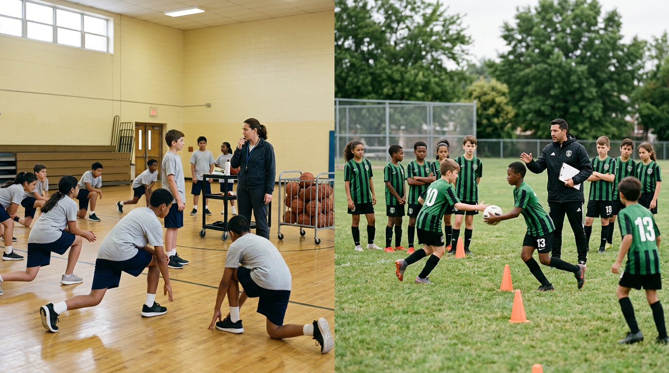 Image depicting the potential implication of Ohio HB 304 bill to replace PE with Club Sport