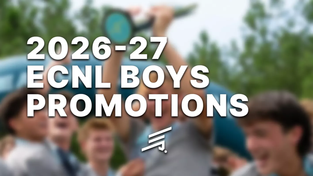 ECNL BOYS PROMOTIONS BEGIN WITH TWO ECNL REGIONAL LEAGUE CLUBS Coastal Rush, Tennessee United SC showcase club pathway