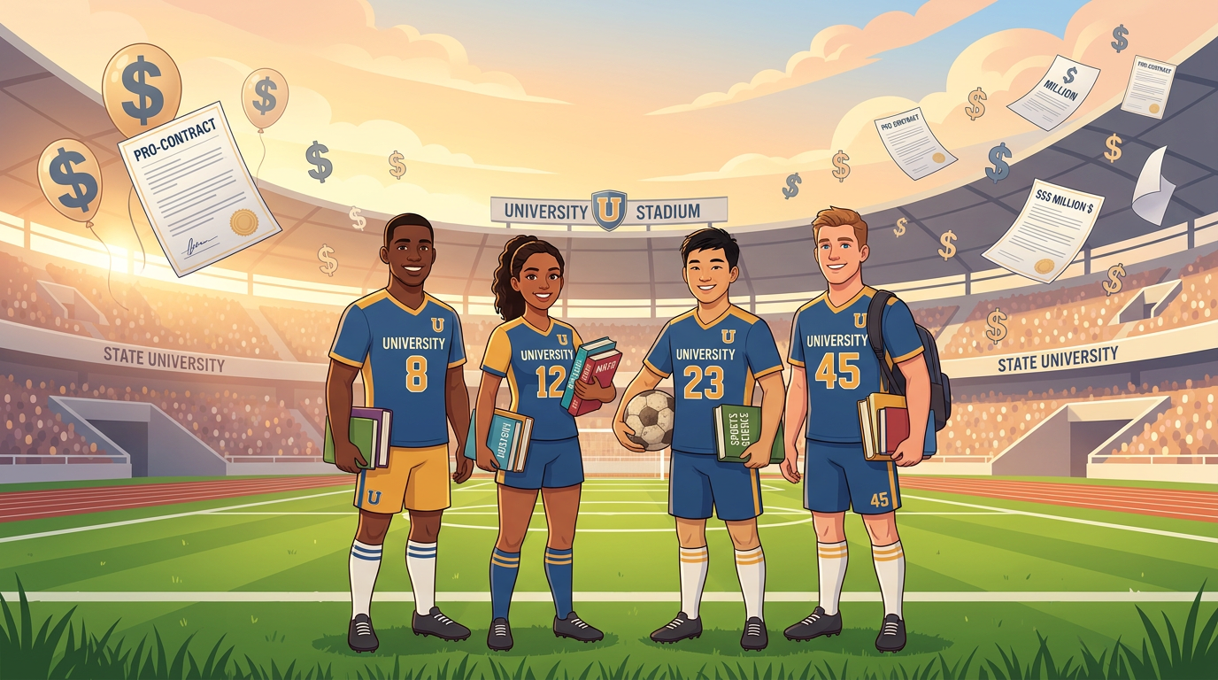 image illustrating college sports reform