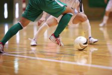 Image of players playing Futsal, illustrated soccer skills