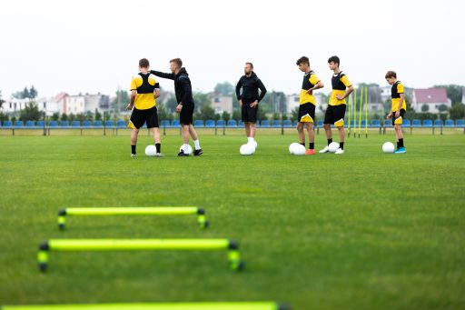 College Soccer practice
